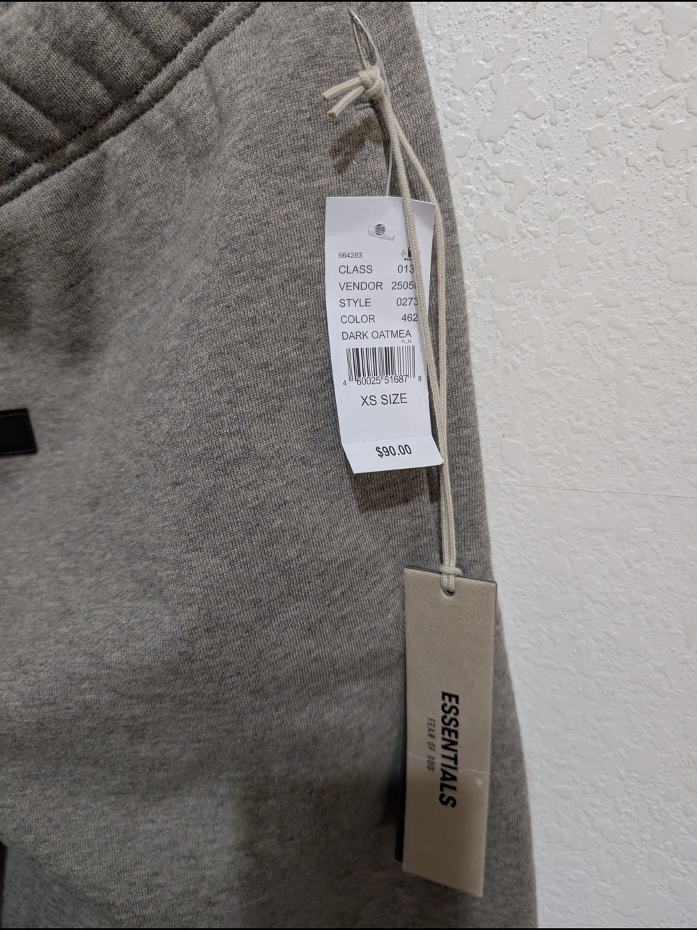 New Essentials Grey Drawstring Sweatpants - Picture 5 of 6